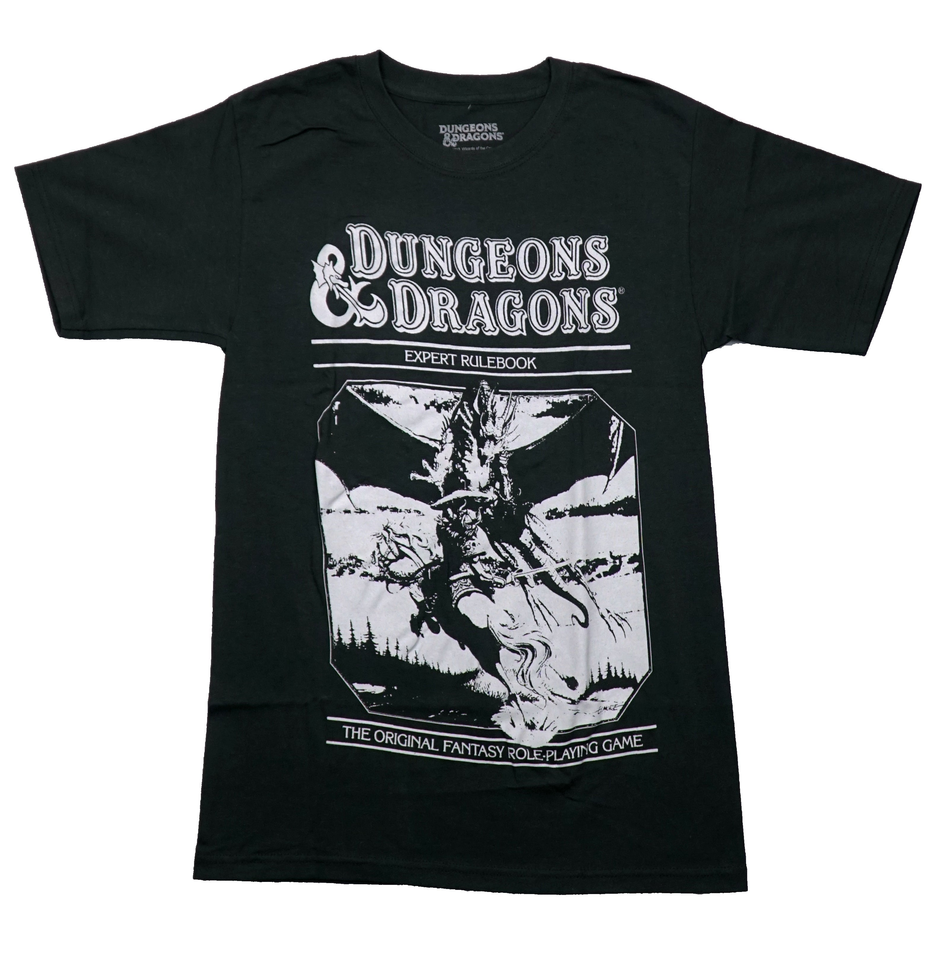 Dungeons & Dragons Mens T-Shirt - Expert Rule Book White Print Hoodie, Sweatshirt | CiraTrend.com