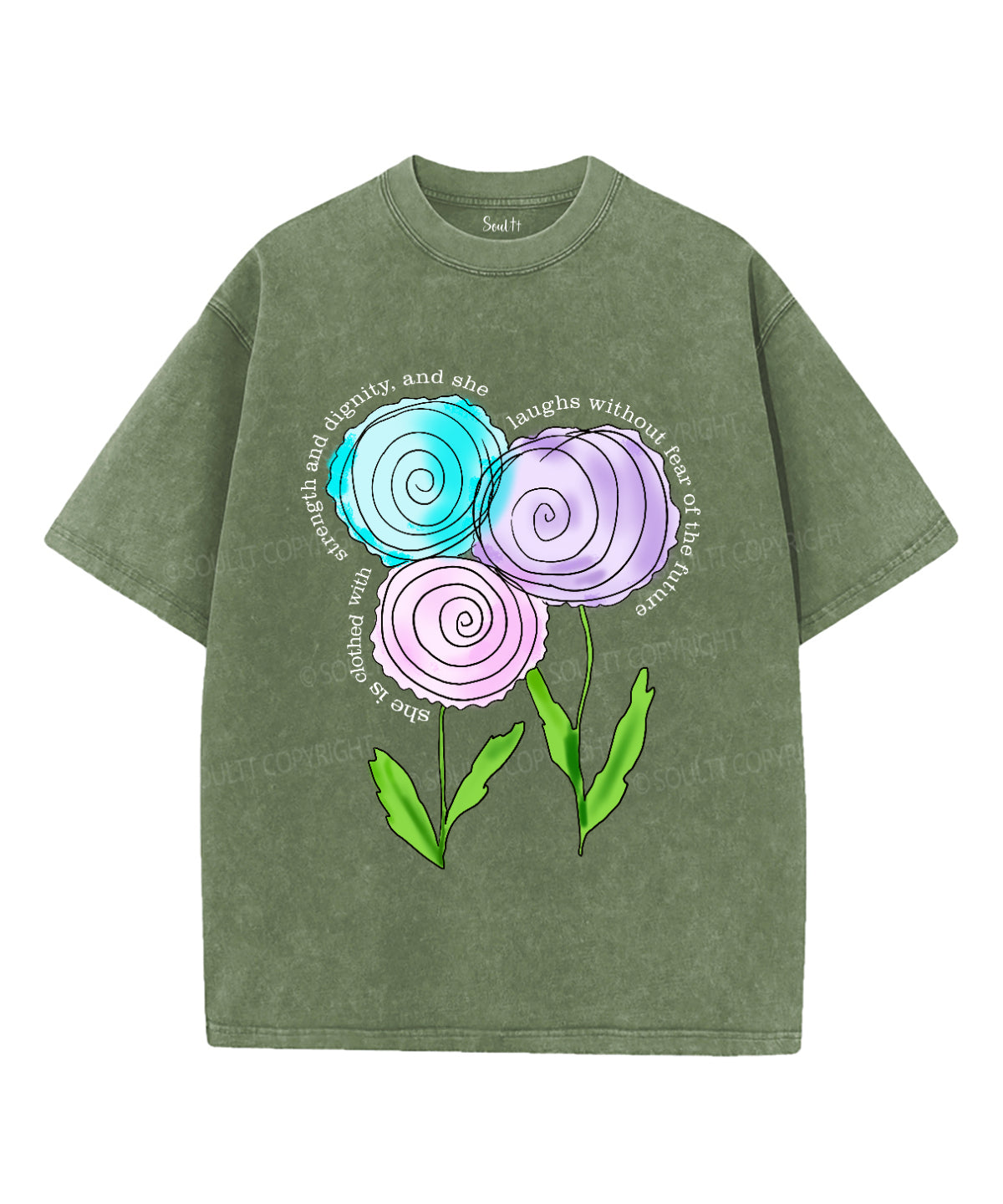 She Is Clothed With Strength And Dignity Washed Christian T-shirt Hoodie, Sweatshirt | CiraTrend.com (Image 5)