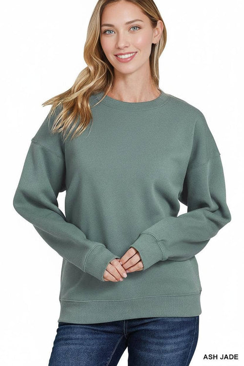 .Fleece Round Neck Sweatshirts