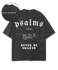 Never Be Shaken Double Sided Unisex Washed Christian T-shirt Hoodie, Sweatshirt | CiraTrend.com (Image 1)