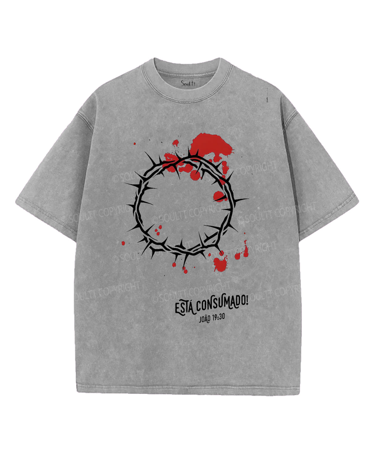 EstÃ¡ Consumado Unisex Washed Christian T-shirt Hoodie, Sweatshirt | CiraTrend.com (Image 3)