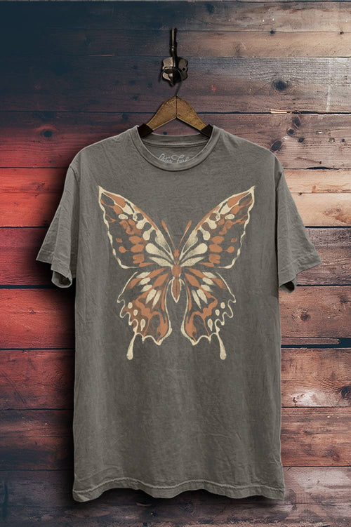 Abstract Butterfly Graphic Top