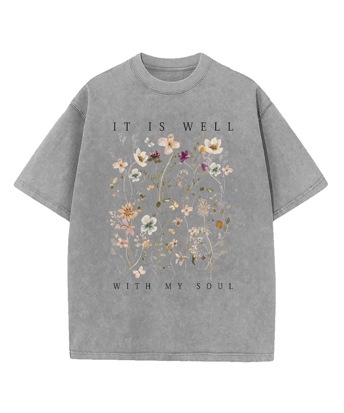 It Is Well With My Soul Washed Christian T-shirt Style002 Hoodie, Sweatshirt | CiraTrend.com (Image 4)