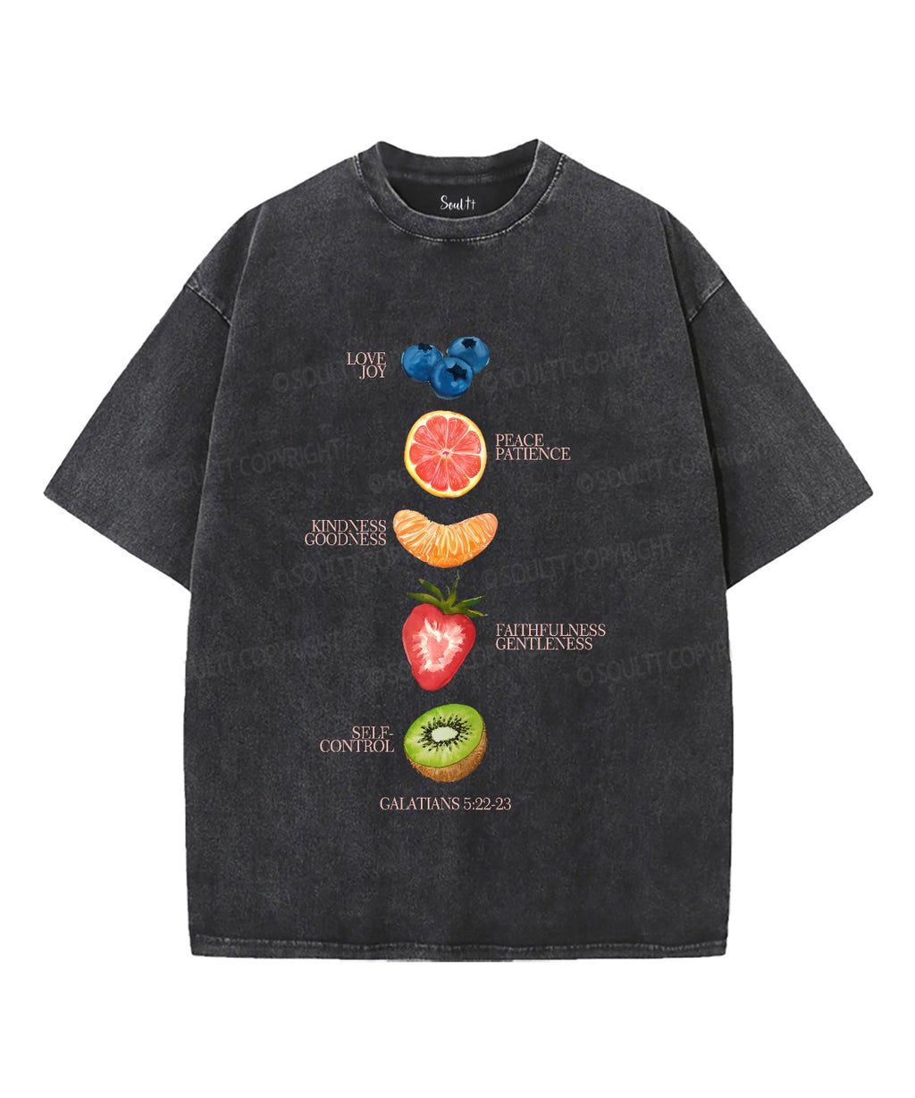 Fruit Of The Spirit Unisex Washed Christian T-shirt Hoodie, Sweatshirt | CiraTrend.com (Image 1)