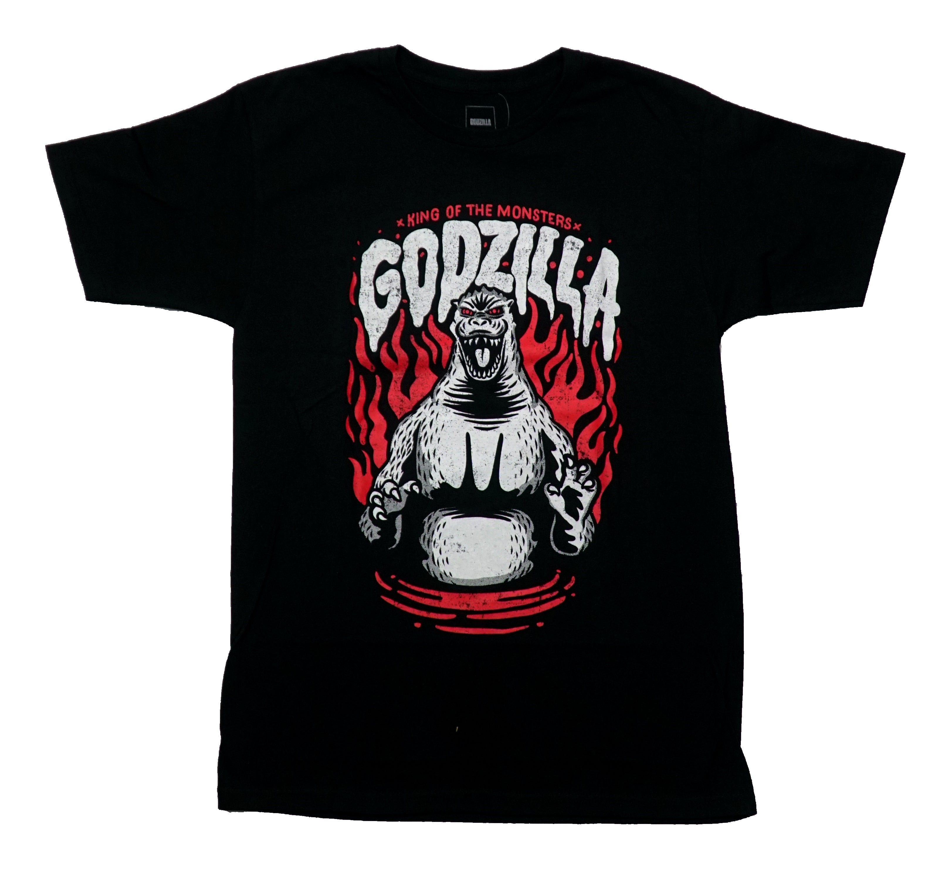 Godzilla Mens T-Shirt - King of Monsters Drawn Graphic Red, White, Black Hoodie, Sweatshirt | CiraTrend.com