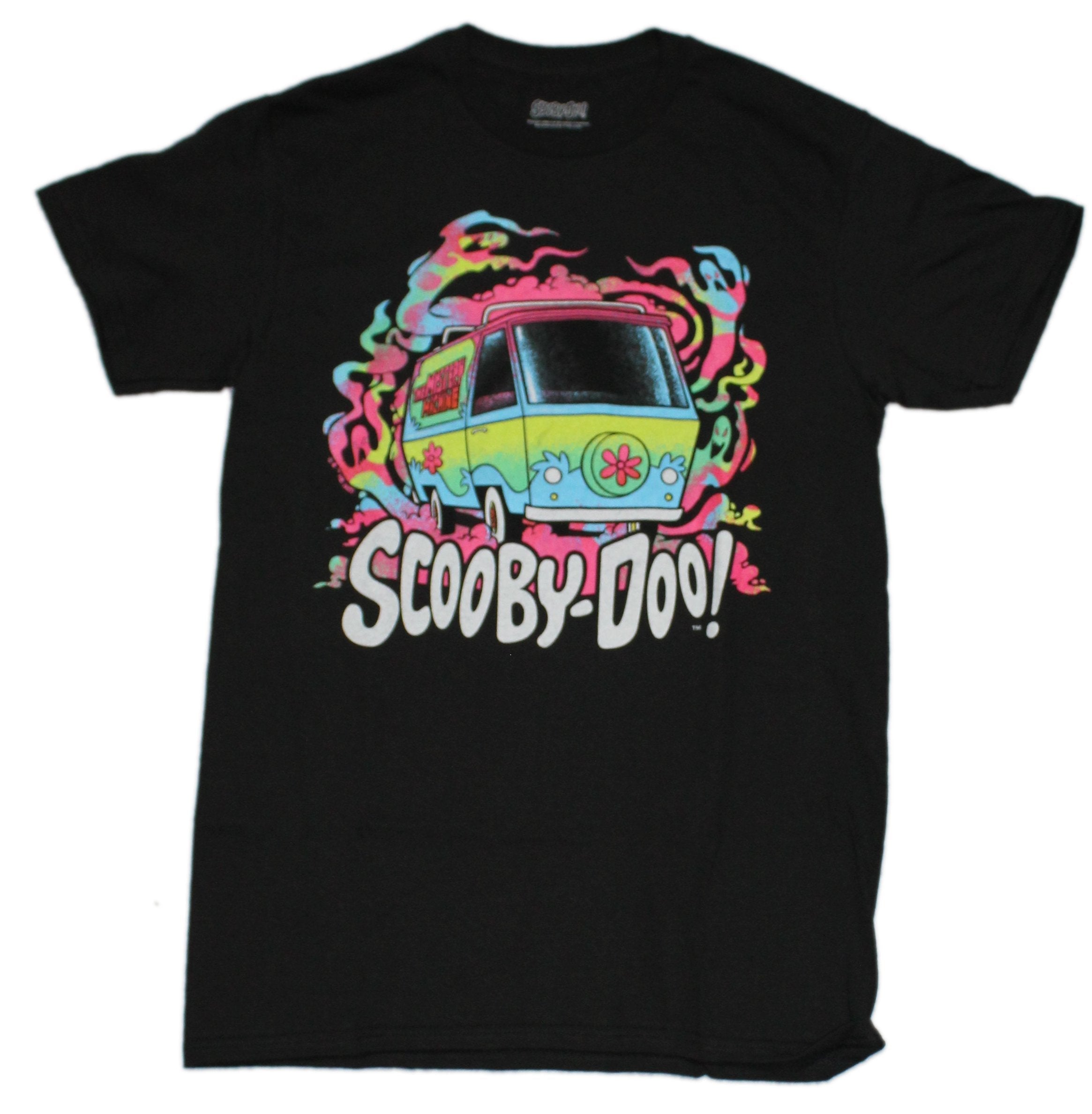 Scooby Doo Mens T-Shirt - Mystery Machine Neon Colors Hoodie, Sweatshirt | CiraTrend.com