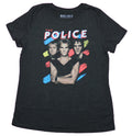 The Police Girls Juniors T-Shirt - Classic 80s Style Band Photo With Color Splash Hoodie, Sweatshirt | CiraTrend.com