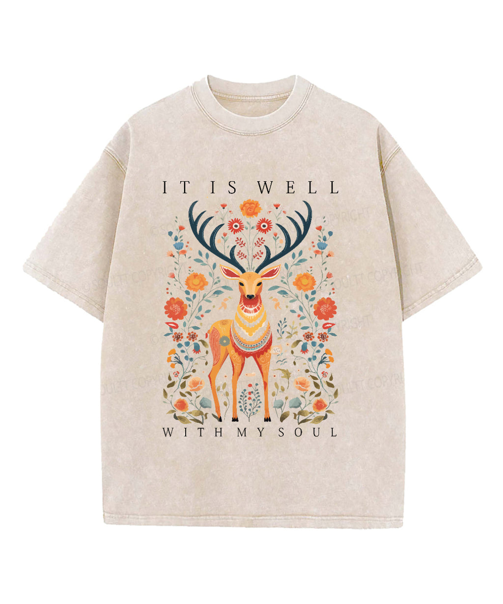 It Is Well With My Soul Washed Christian T-shirt Style020 Hoodie, Sweatshirt | CiraTrend.com (Image 4)