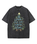 Oh Come Let Us Adore Him Washed Christian T-shirt Hoodie, Sweatshirt | CiraTrend.com (Image 1)