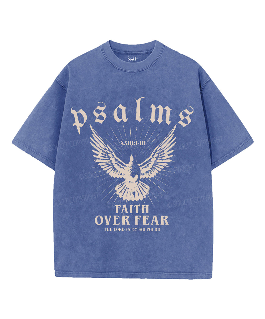 Faith Over Fear Washed Christian Style001 T-Shirts, Hoodie, Sweatshirt
