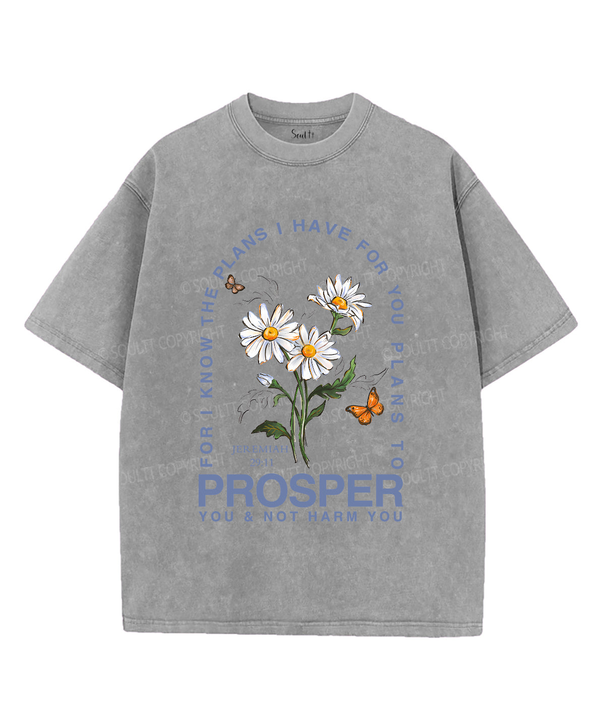 The Plans I Have For You Unisex Washed Christian T-shirt Style003 Hoodie, Sweatshirt | CiraTrend.com (Image 2)