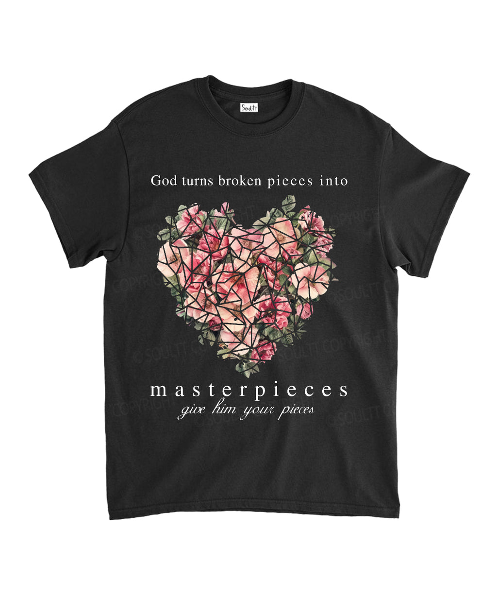 God Turns Broken Into Unisex Cotton Christian T-Shirt Hoodie, Sweatshirt | CiraTrend.com (Image 1)