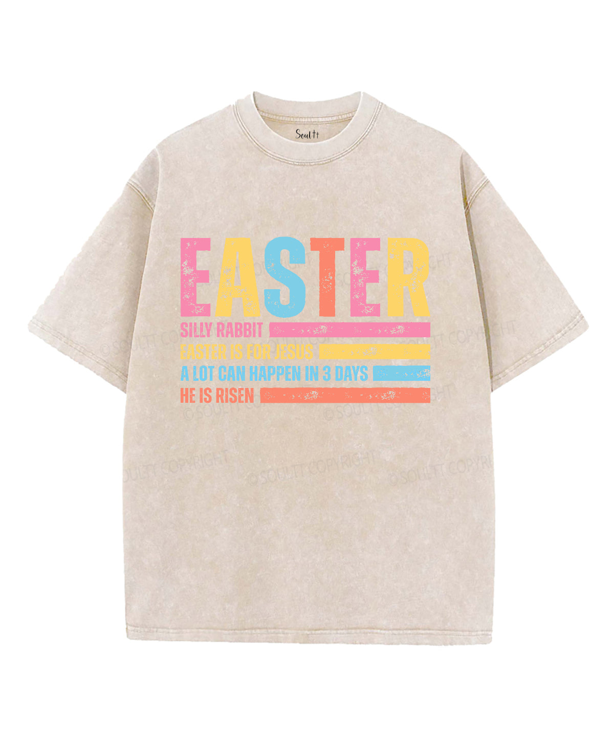 Easter Is For Jesus Unisex Washed Christian T-shirt Hoodie, Sweatshirt | CiraTrend.com (Image 4)