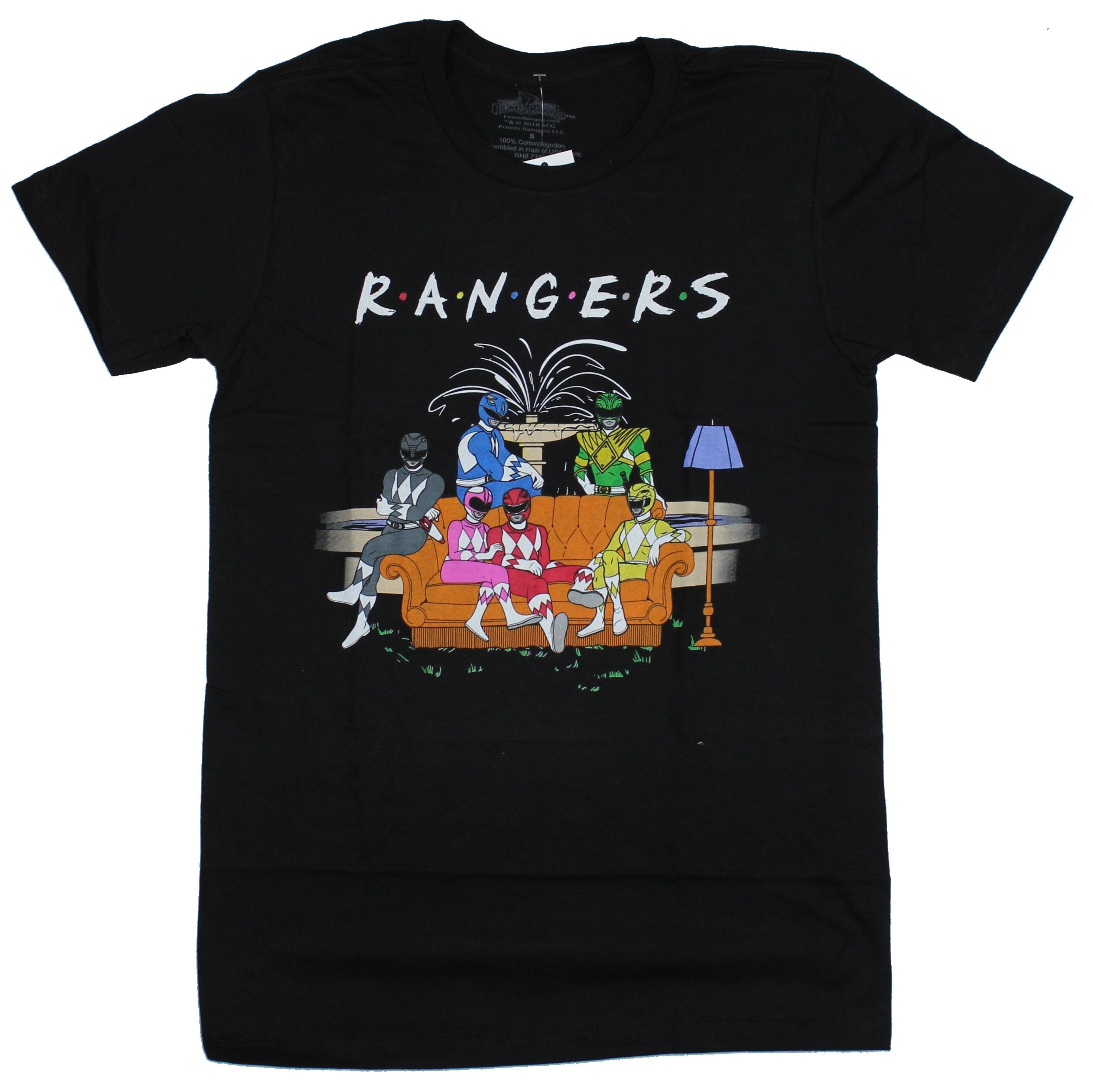 Mighty Morphin Power Rangers  Mens T-Shirt - This Team is Friends Hoodie, Sweatshirt | CiraTrend.com