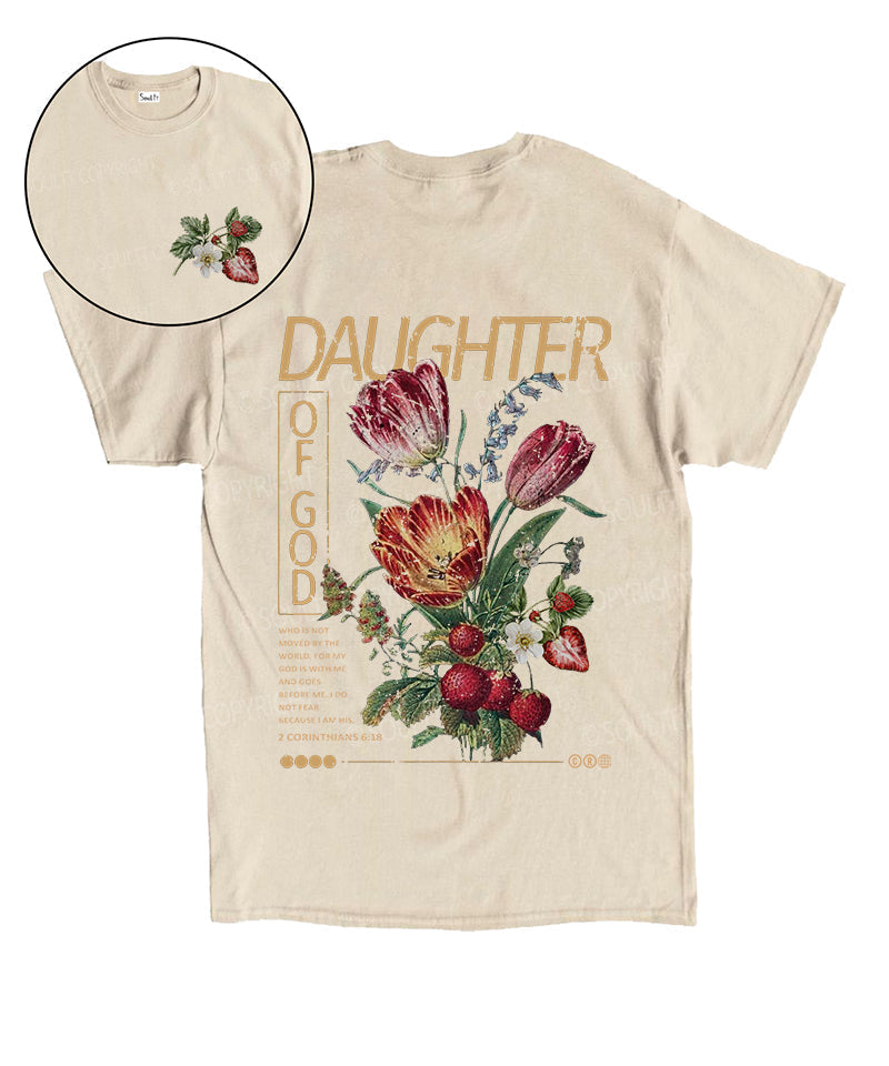 Daughter God Double Sided Cotton Christian T-Shirts, Hoodie, Sweatshirt