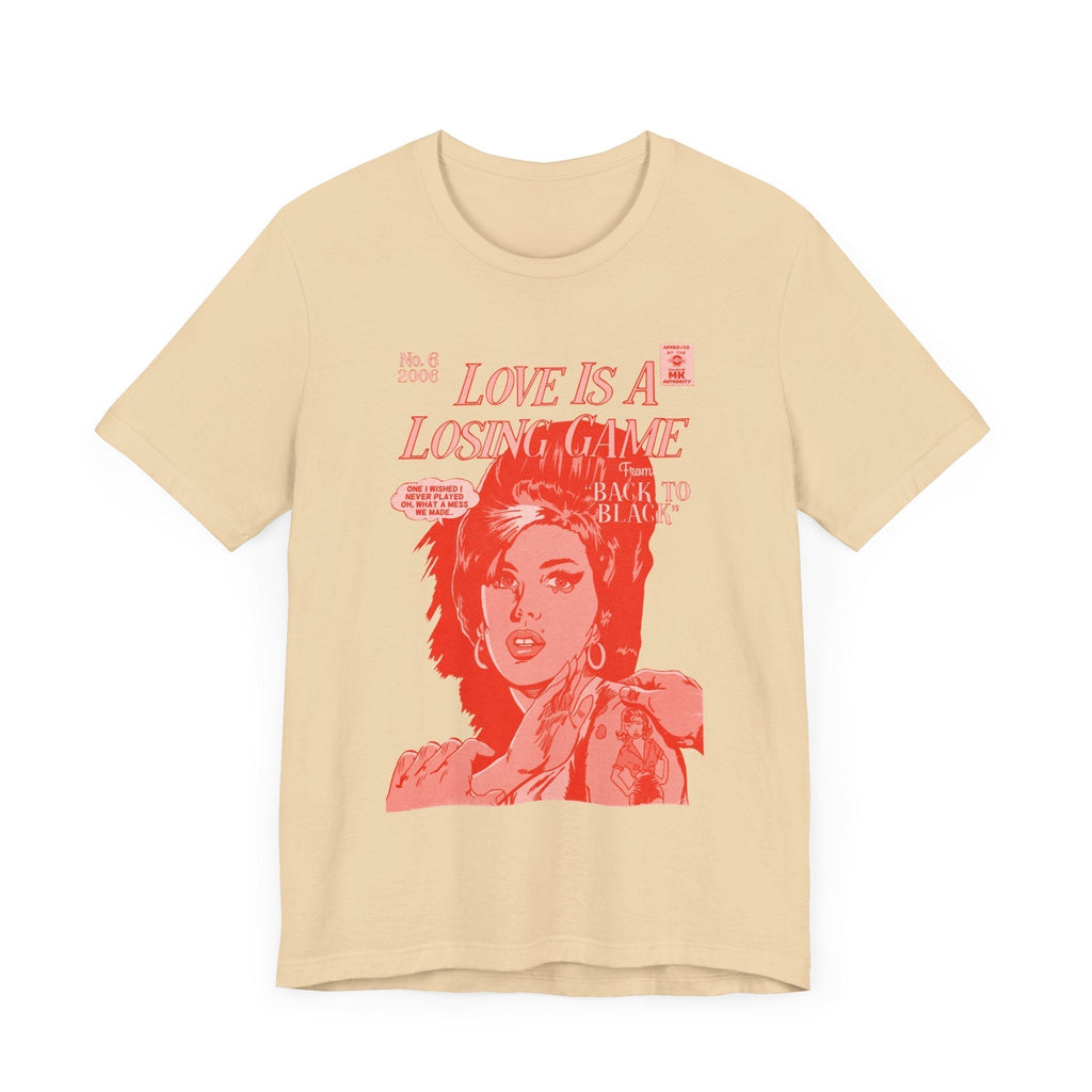 Amy Winehouse Love is a Losing Game  Red Variant Mens Short Sleeve TShirt Hoodie, Sweatshirt | CiraTrend.com (Image 5)