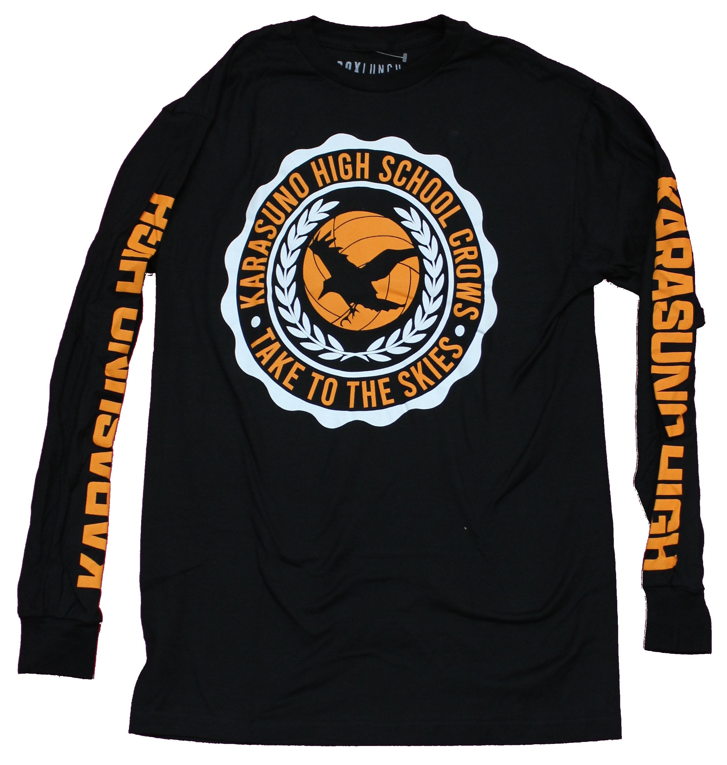Haikyuu!! Mens Long Sleeve T-Shirt - Karasuno High School Take to the Skies Hoodie, Sweatshirt | CiraTrend.com