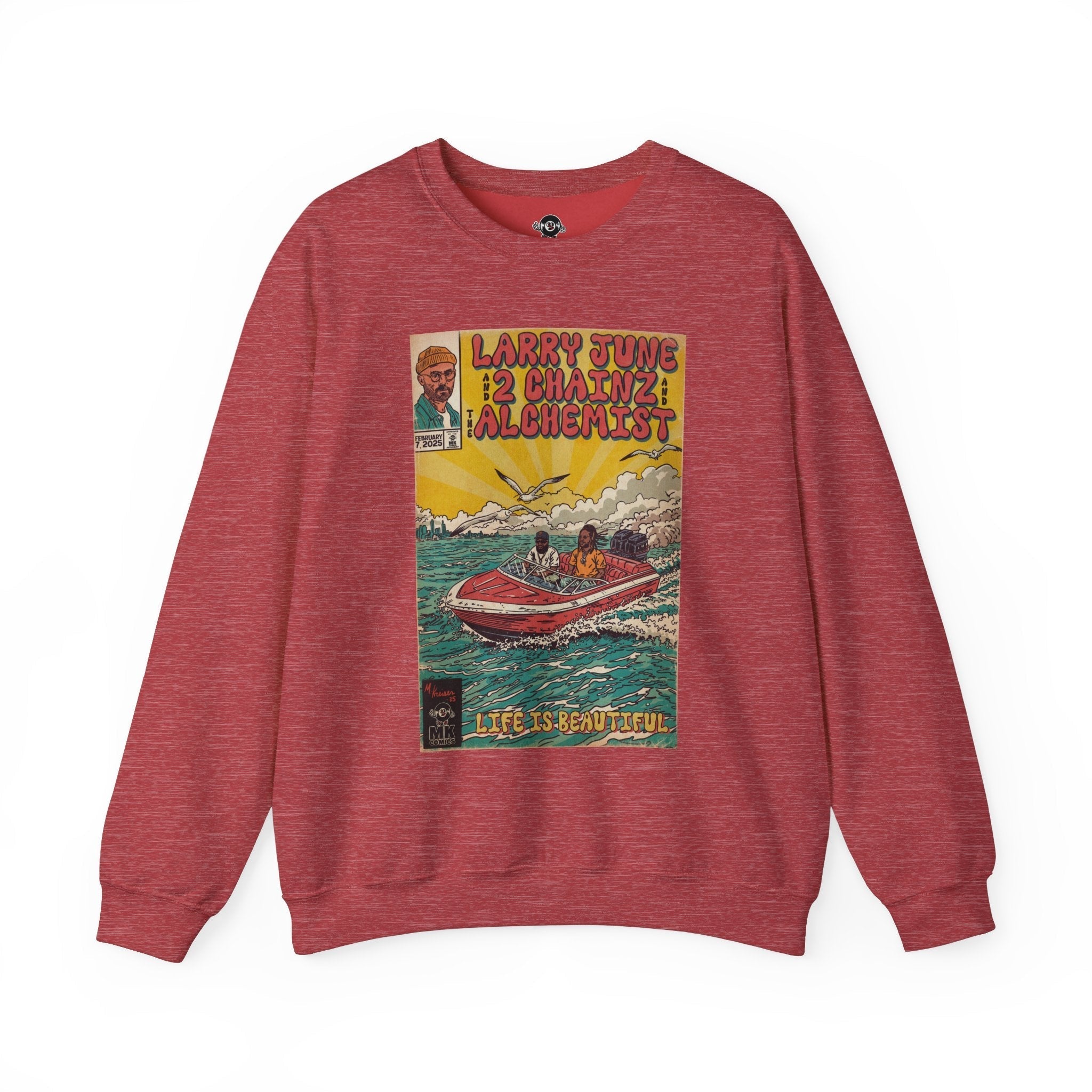 Life is Beautiful - Unisex Heavy BlendÃ¢â€žÂ¢ Crewneck Sweatshirt T-Shirts, Hoodie | CiraTrend.com (Image 1)