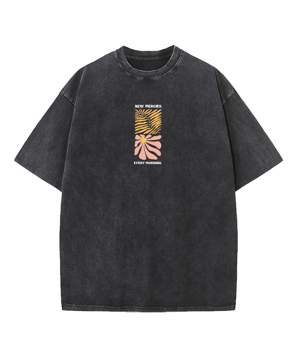 New Mercies Every Morning Double Sided Washed Christian T-shirt Hoodie, Sweatshirt | CiraTrend.com (Image 2)