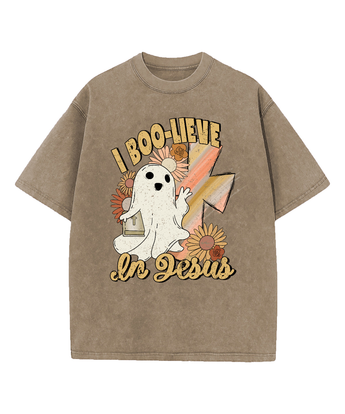 I Boo-Lieve In Jesus Washed Christian T-shirt Hoodie, Sweatshirt | CiraTrend.com (Image 5)