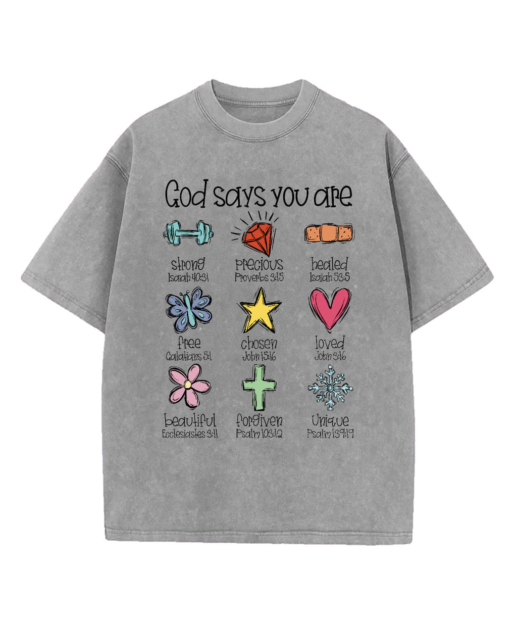 God Says You Are Washed Christian Style001 T-Shirts, Hoodie, Sweatshirt