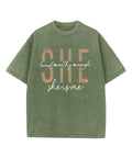 She Is Me Washed Christian T-shirt Hoodie, Sweatshirt | CiraTrend.com (Image 1)