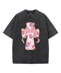 Easter Pink Bow Unisex Washed Christian T-shirt Hoodie, Sweatshirt | CiraTrend.com (Image 1)