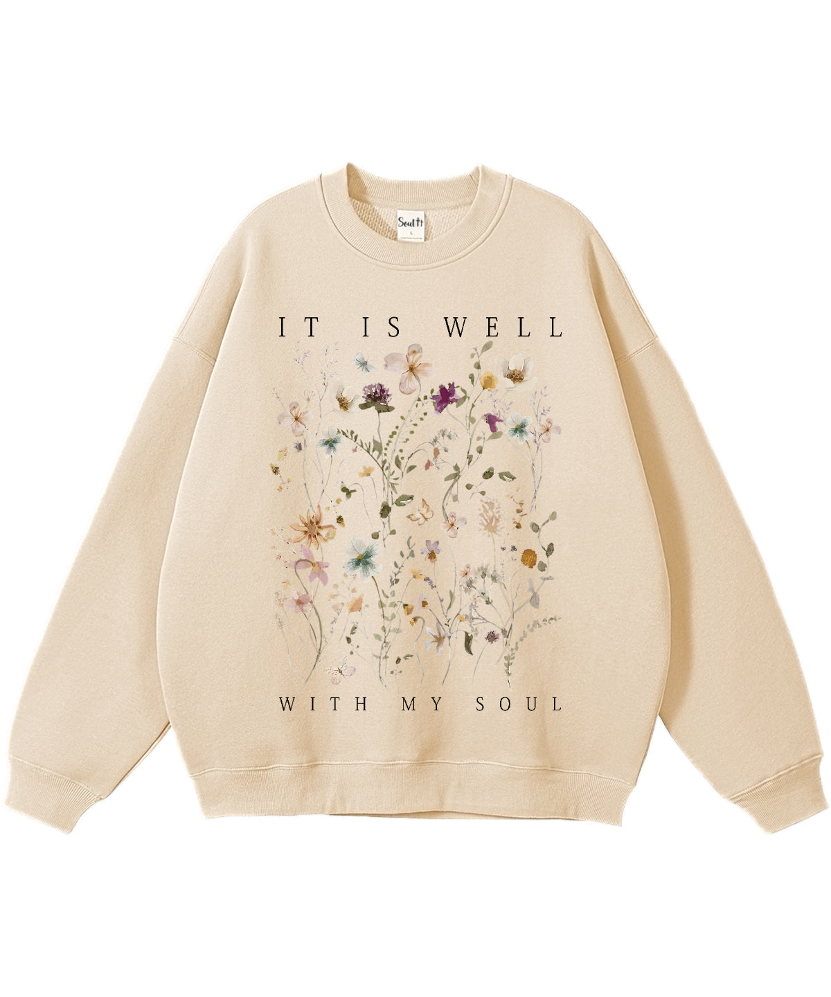 It Is Well With My Soul Cotton Christian Sweatshirt Style002 T-Shirts, Hoodie | CiraTrend.com (Image 2)