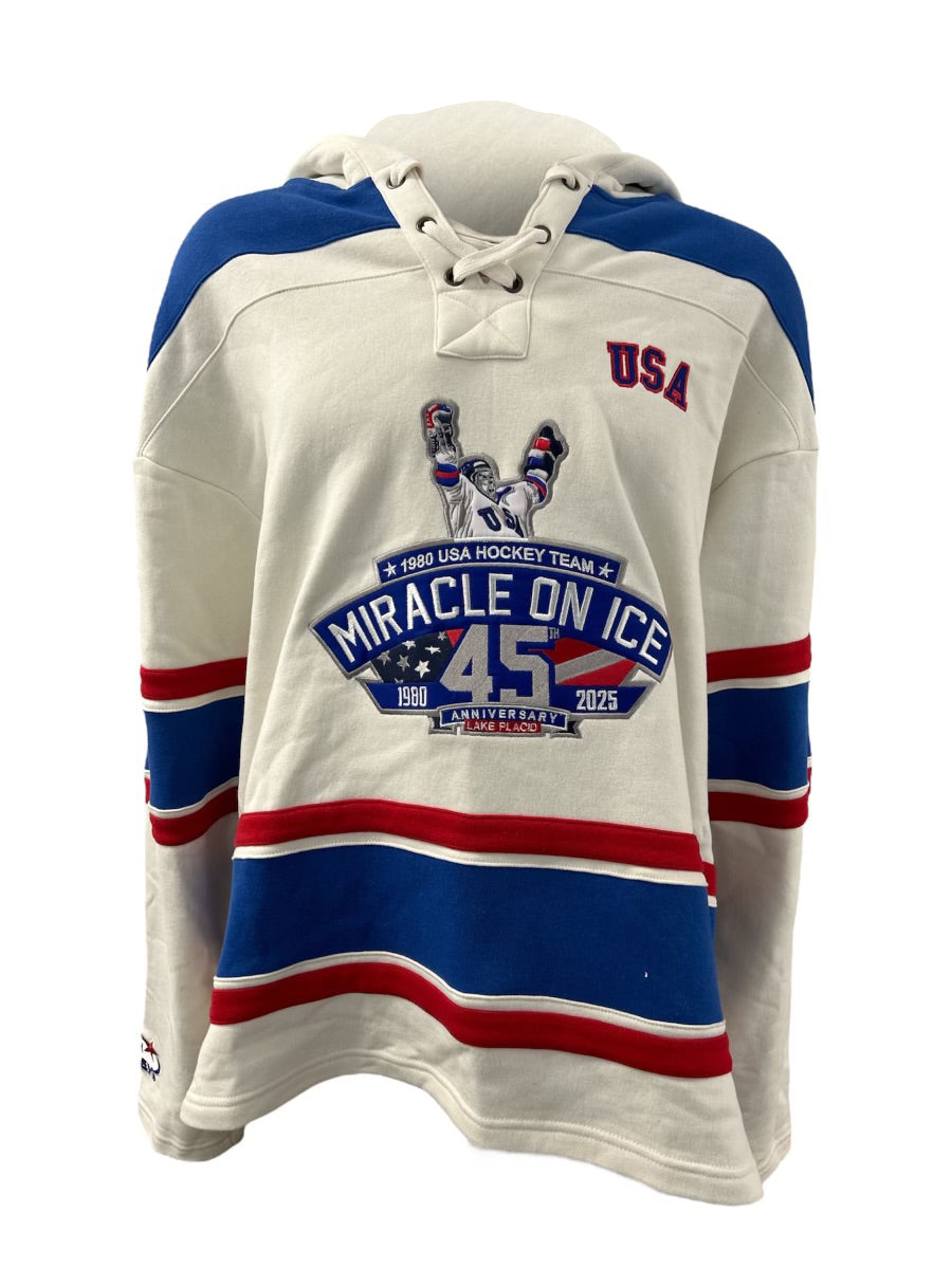 1980 Miracle on Ice  45th Anniversary (1980-2025) Official Lace Hoodie T-Shirts, Sweatshirt | CiraTrend.com (Image 2)