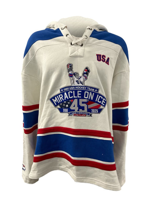 1980 Miracle on Ice  45th Anniversary (1980-2025) Official Lace Hoodie T-Shirts, Sweatshirt | CiraTrend.com (Image 2)