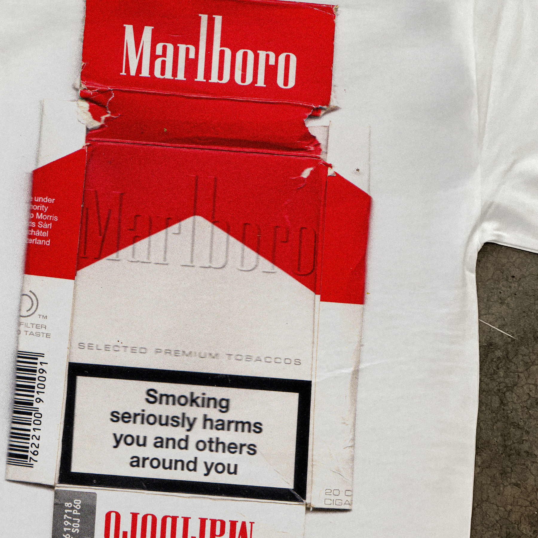 'SMOKING HARMS' WHITE HEAVYWEIGHT T-SHIRT Hoodie, Sweatshirt | CiraTrend.com (Image 3)