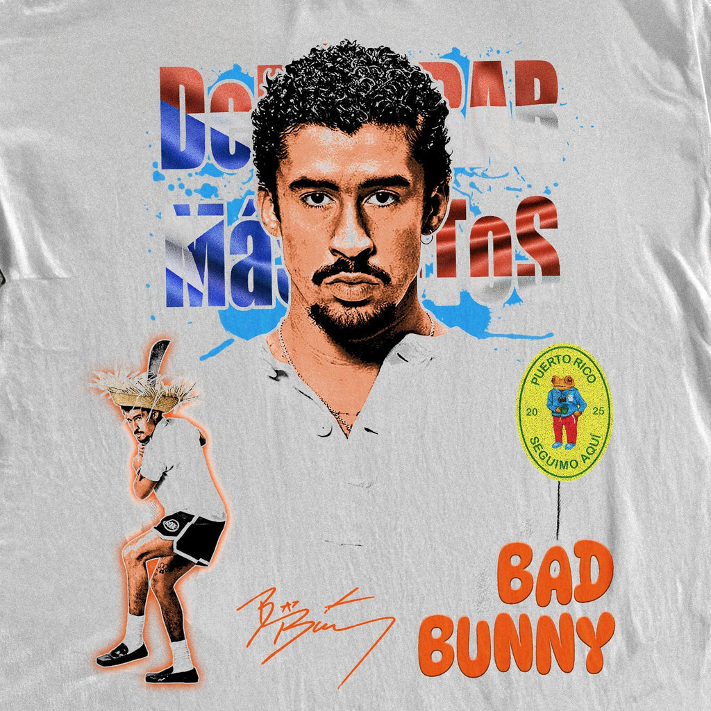 BAD BUNNY HEAVYWEIGHT WHITE T-SHIRT Hoodie, Sweatshirt | CiraTrend.com (Image 2)