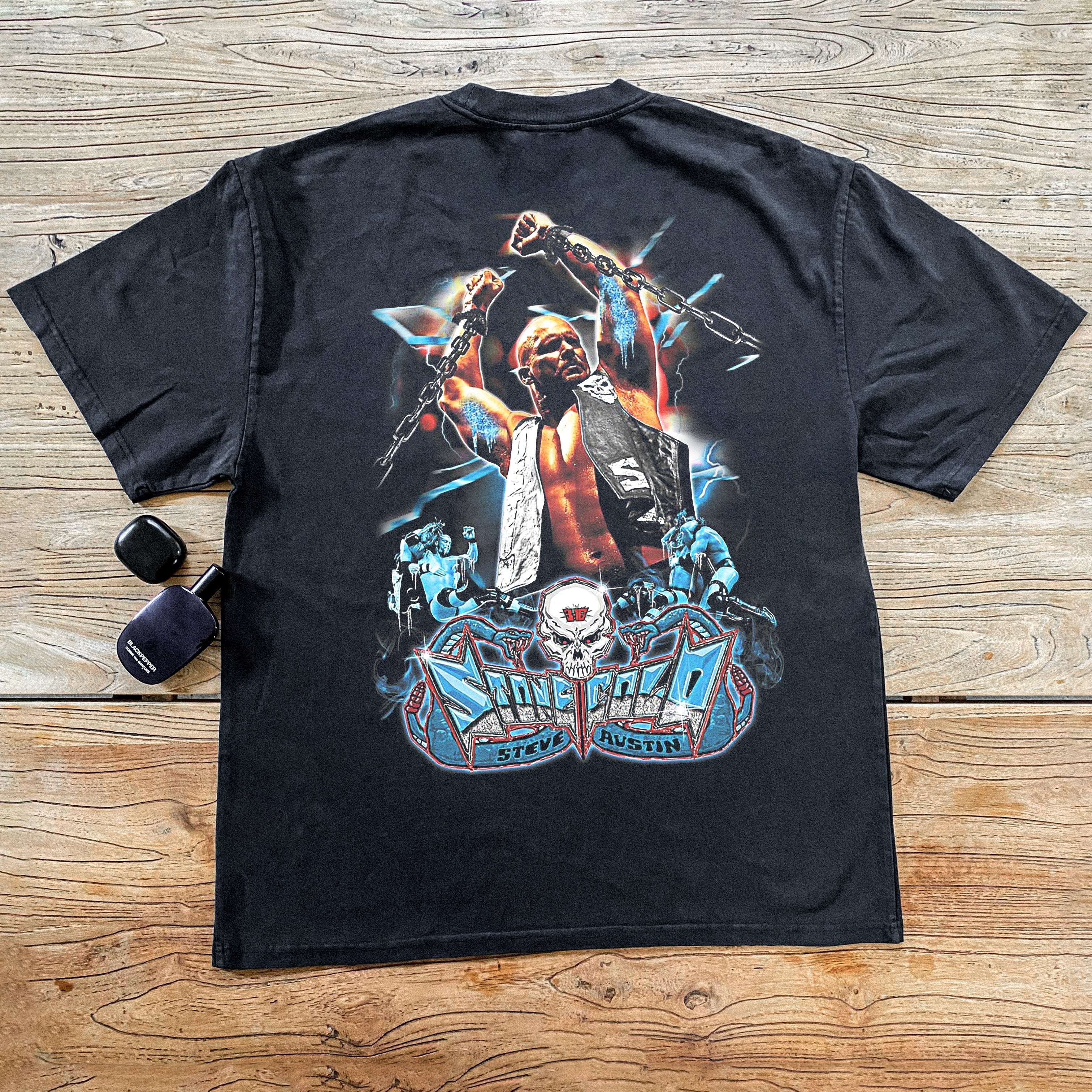 `STONE COLDÃ¢â‚¬â„¢ HEAVYWEIGHT BLACK T-SHIRT Hoodie, Sweatshirt | CiraTrend.com (Image 3)