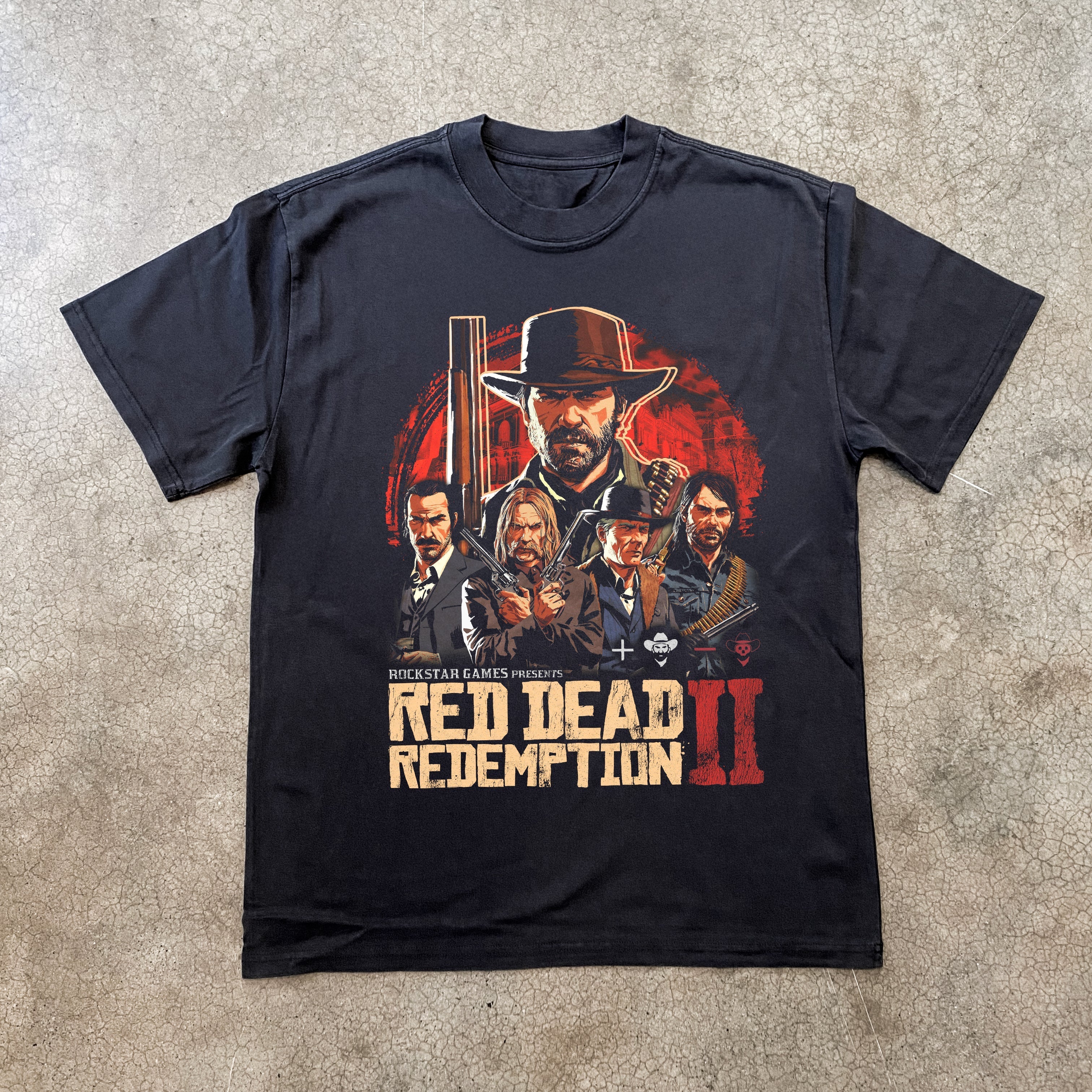 `RED DEAD REDEMPTIONÃ¢â‚¬â„¢ HEAVYWEIGHT BLACK T-SHIRT Hoodie, Sweatshirt | CiraTrend.com (Image 1)