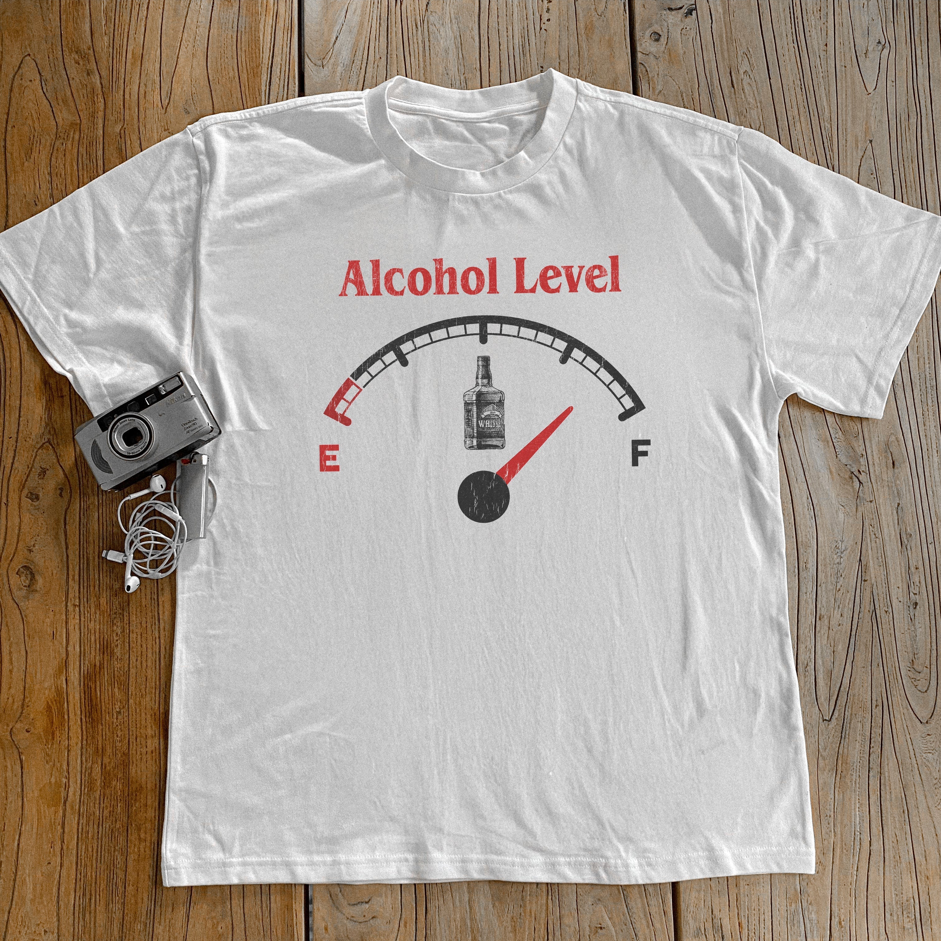 ALCOHOL LEVEL WHITE HEAVYWEIGHT T-SHIRT Hoodie, Sweatshirt | CiraTrend.com (Image 1)
