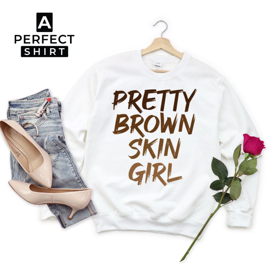 Pretty Brown Skin Girl Sweatshirt T-Shirts, Hoodie | CiraTrend.com (Image 3)