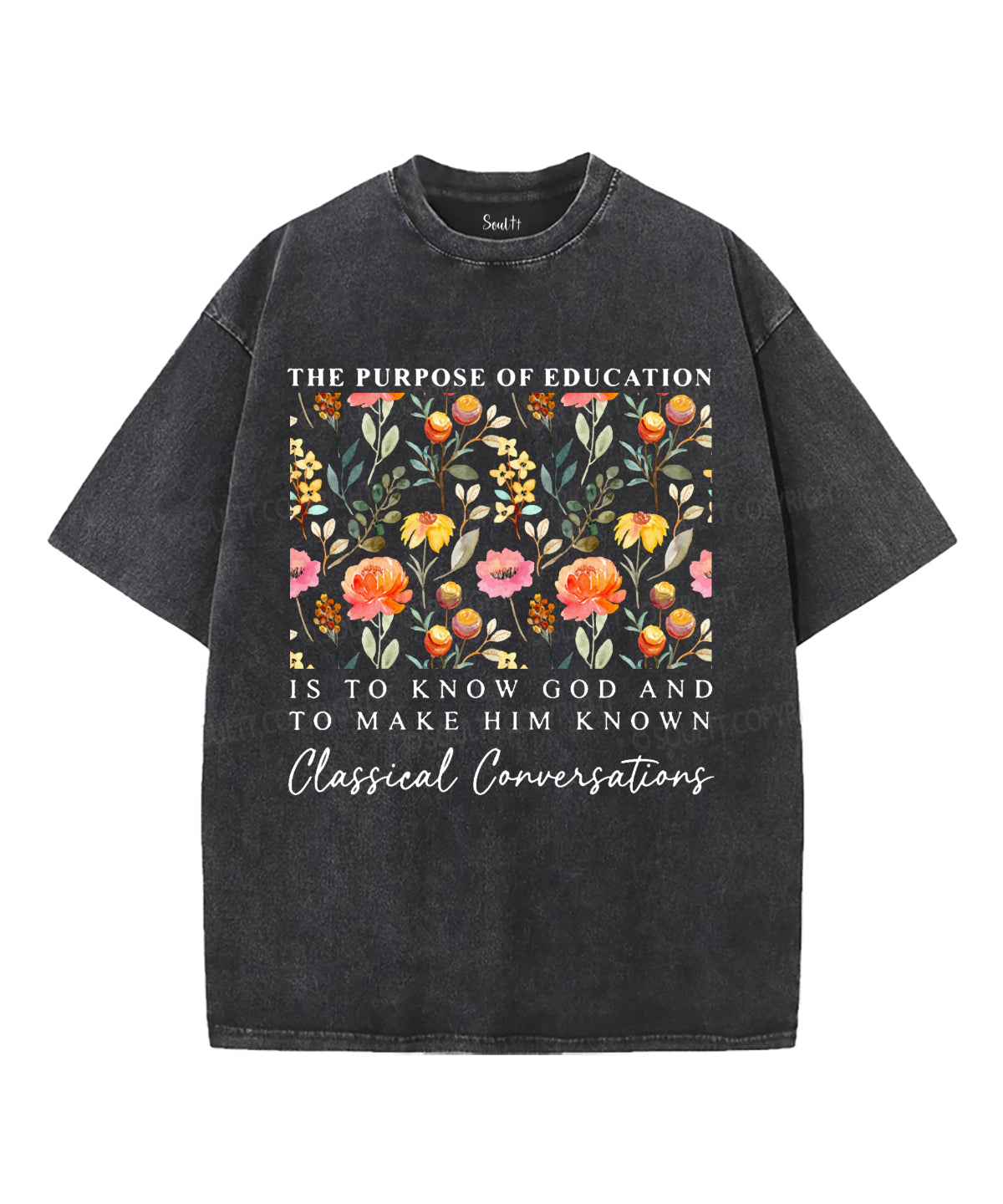 The Purpose Of Education Unisex Washed Christian T-shirt Hoodie, Sweatshirt | CiraTrend.com (Image 1)