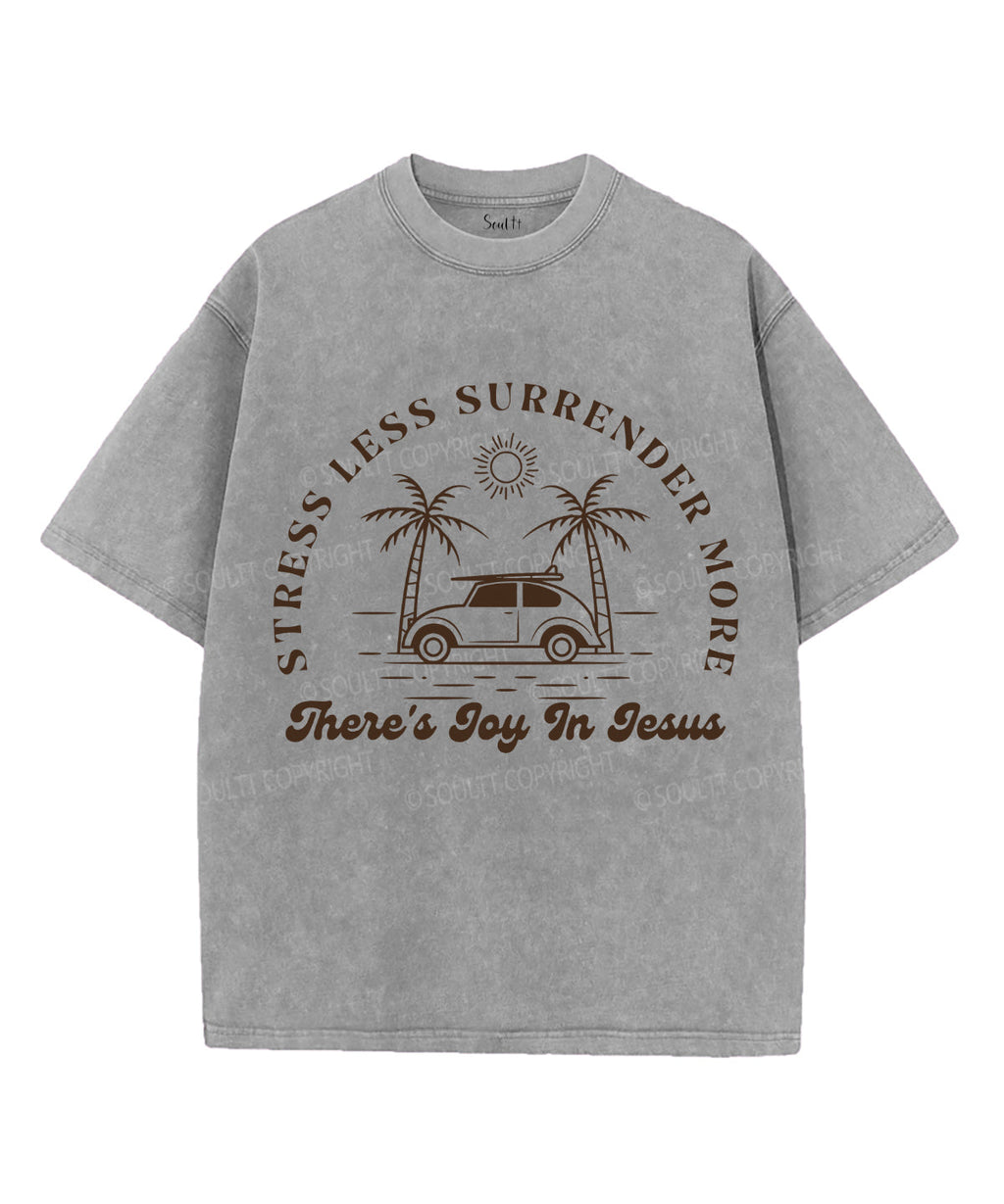 There's Joy in Jesus Unisex Washed Christian T-shirt Hoodie, Sweatshirt | CiraTrend.com (Image 3)