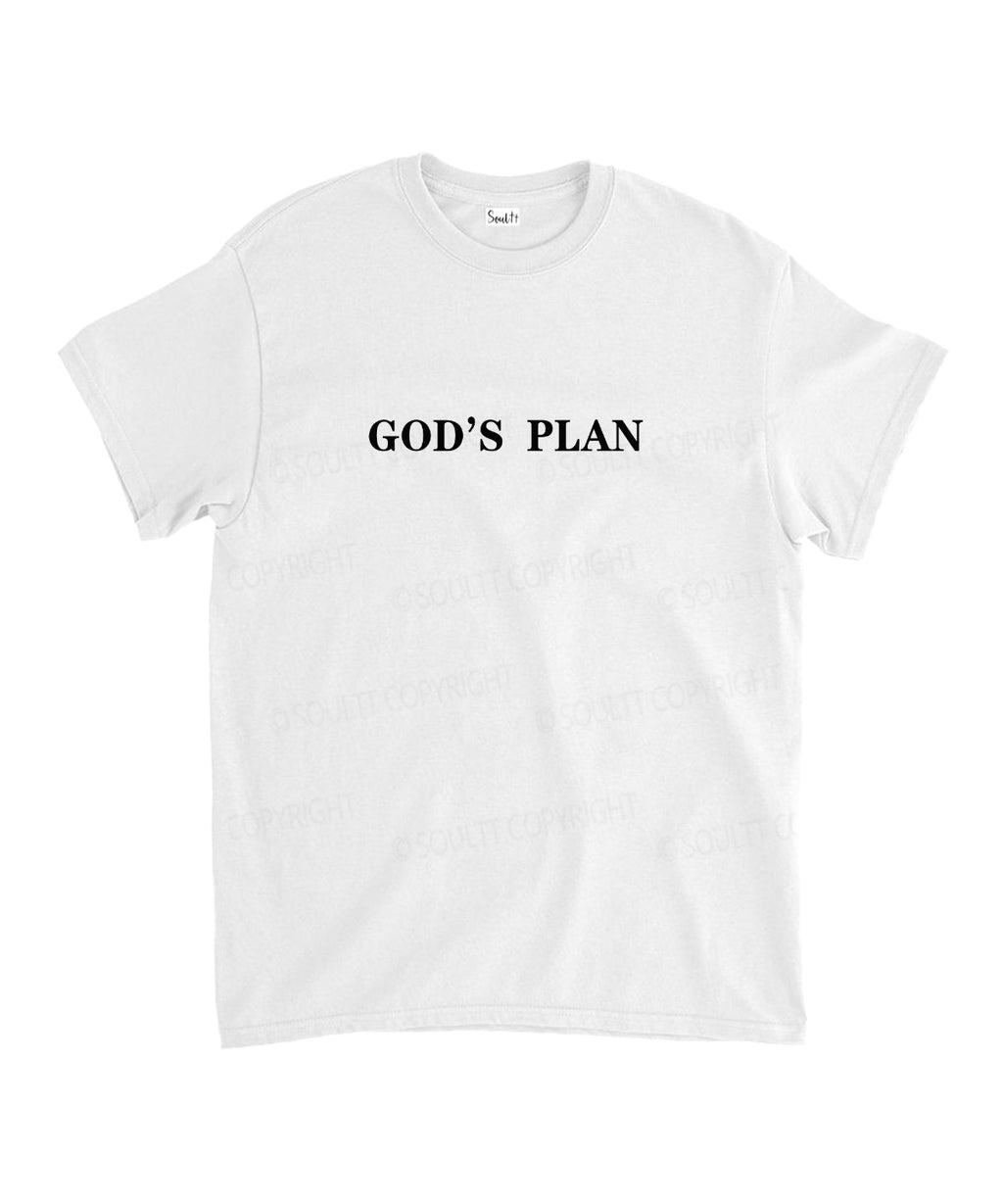 Your Plan God's Plan Double Sided Design Unisex Cotton Christian T-Shirt Hoodie, Sweatshirt | CiraTrend.com (Image 3)