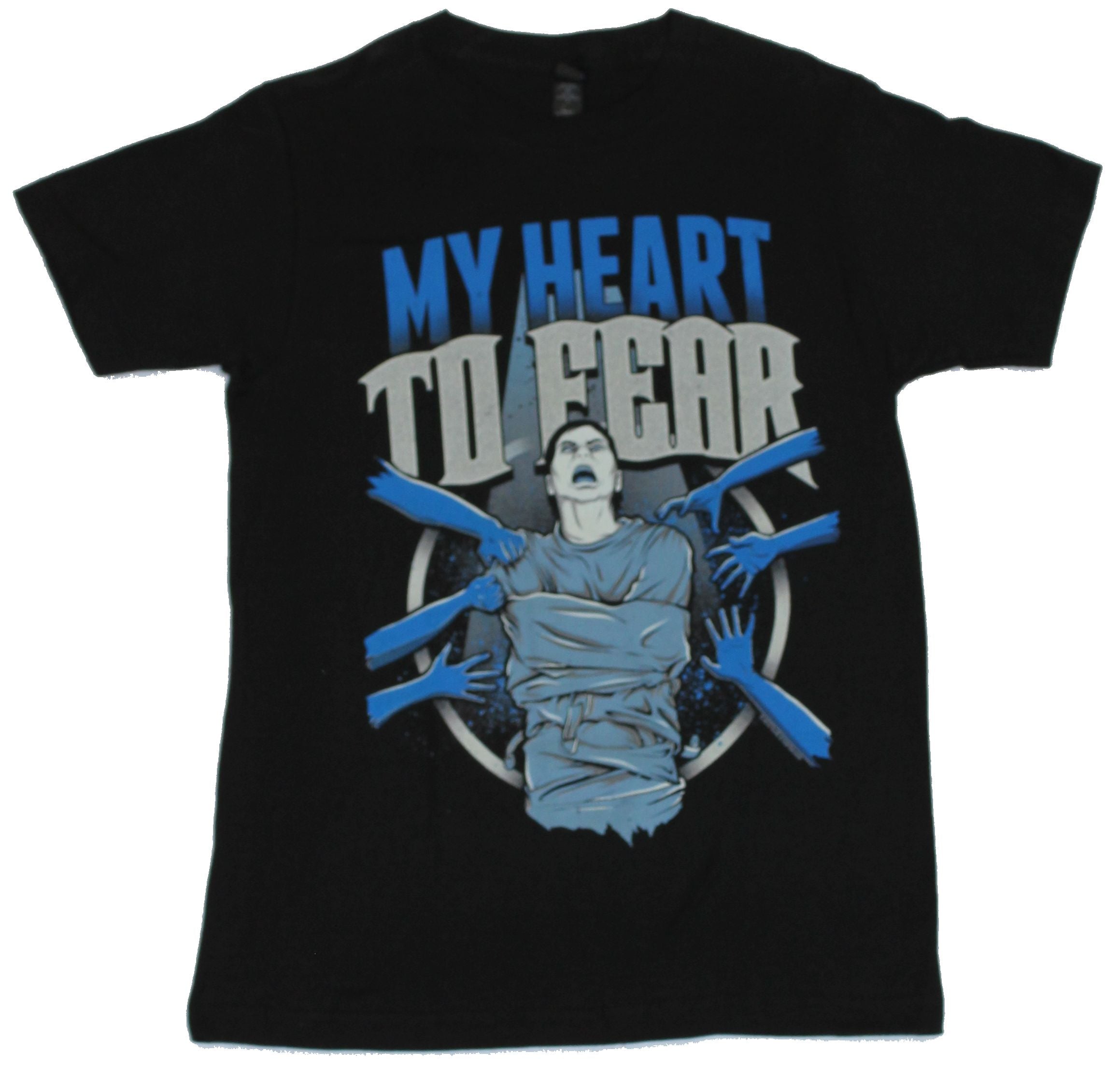 My Heart To Fear Mens T-Shirt  - Straight Jacket Screaming Guy Hoodie, Sweatshirt | CiraTrend.com