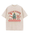 Xmas Vibes Washed Christian T-shirt Hoodie, Sweatshirt | CiraTrend.com (Image 1)