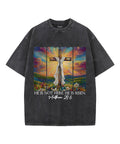 He Is Risen Unisex Washed Christian T-shirt Style009 Hoodie, Sweatshirt | CiraTrend.com (Image 1)