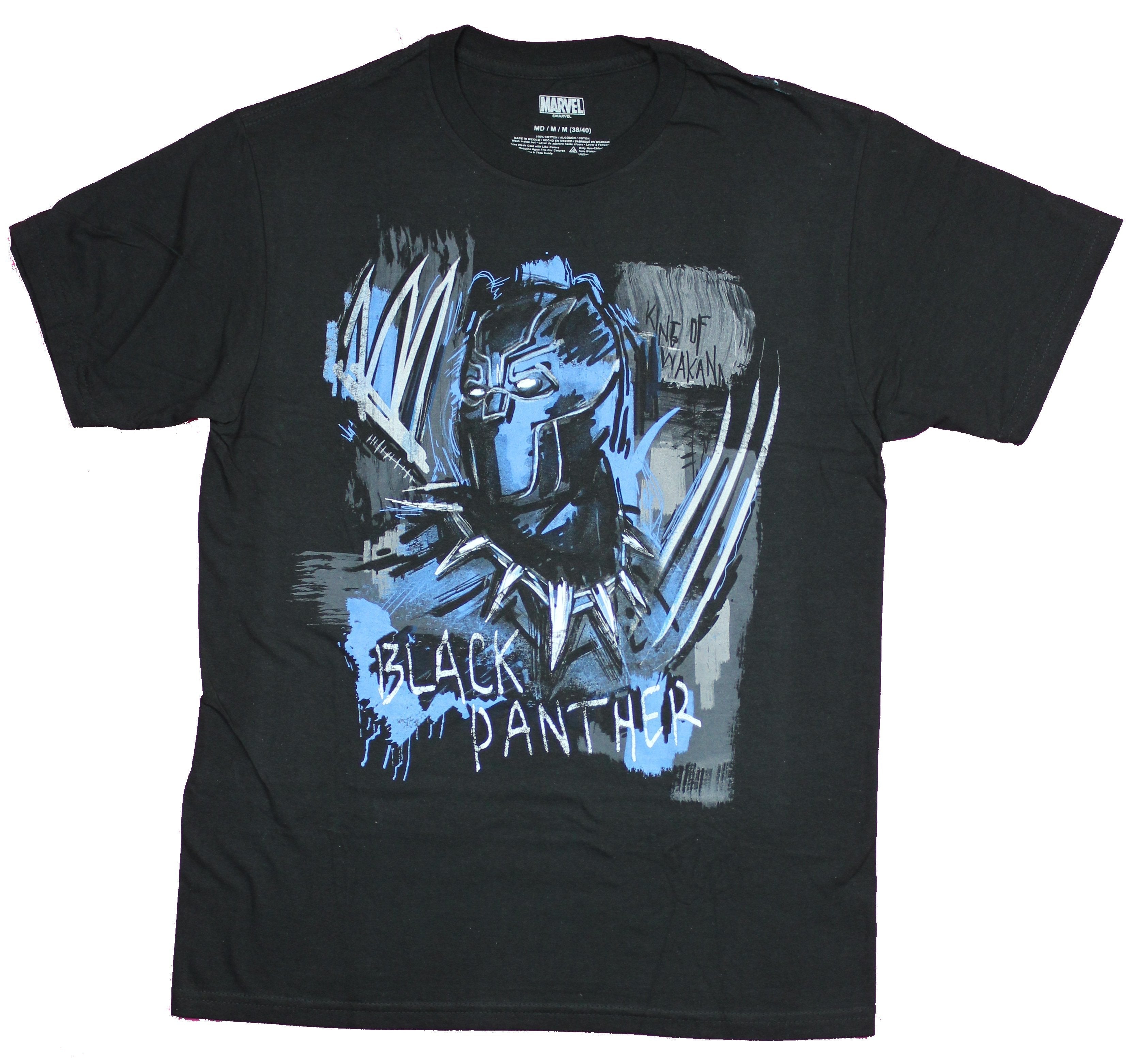 Black Panther Mens  T-Shirt - Chalky Sketch Image Hoodie, Sweatshirt | CiraTrend.com