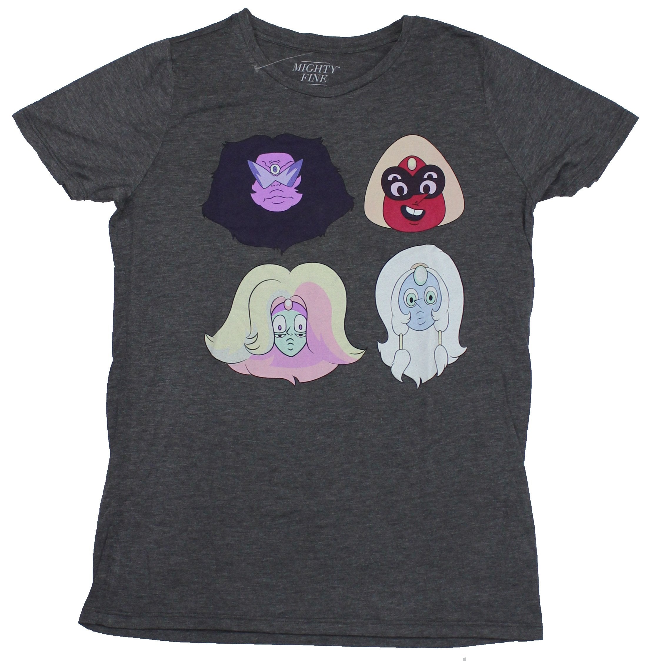 Steven Universe Mens T-Shirt - Crystal Gems Four Faces Image Hoodie, Sweatshirt | CiraTrend.com