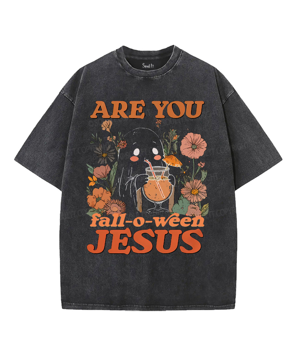 Halloween Jesus Unisex Washed Christian T-shirt Style001 Hoodie, Sweatshirt | CiraTrend.com (Image 2)