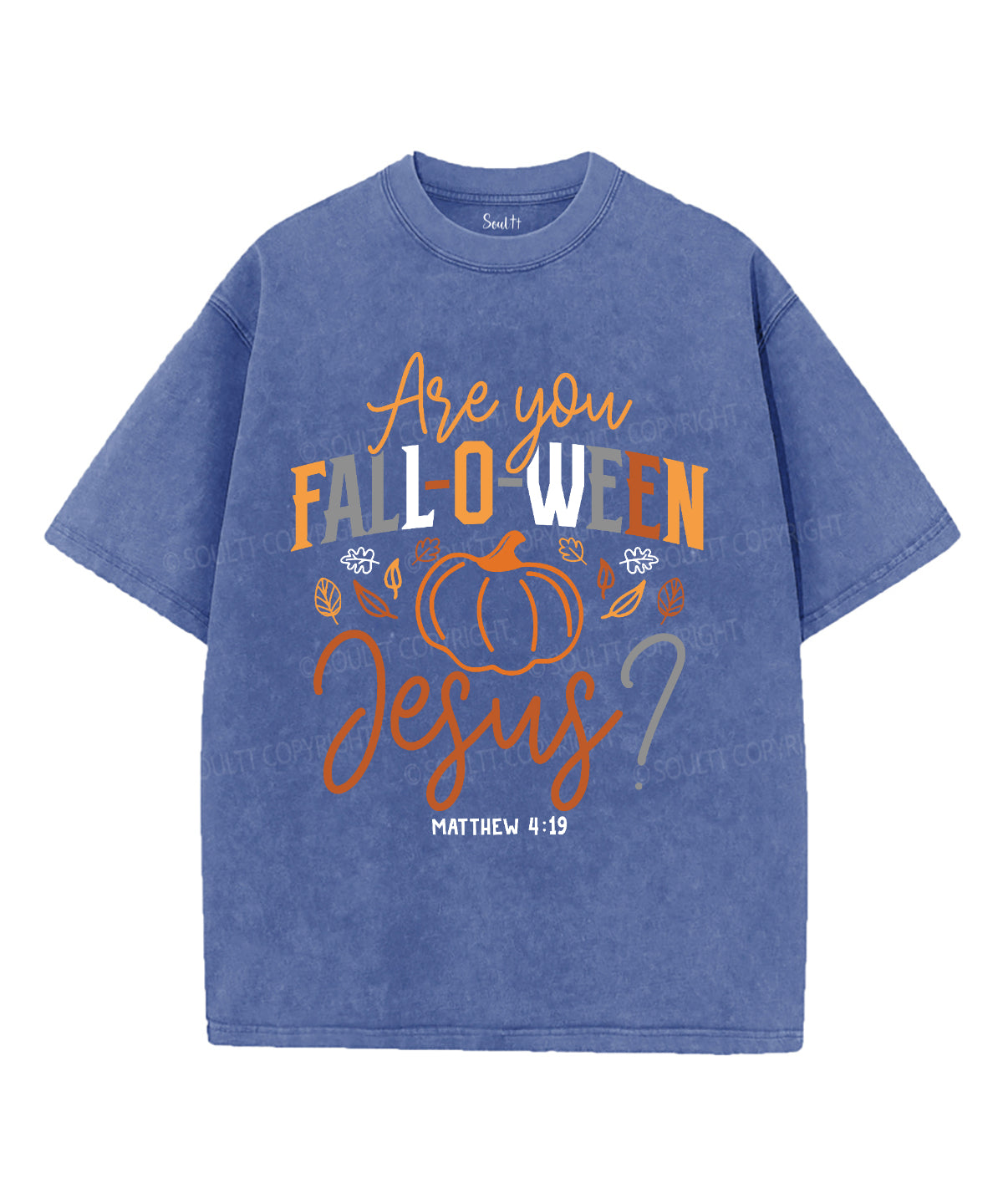 Are You Falloween Jesus Unisex Washed Christian T-shirt Hoodie, Sweatshirt | CiraTrend.com (Image 3)