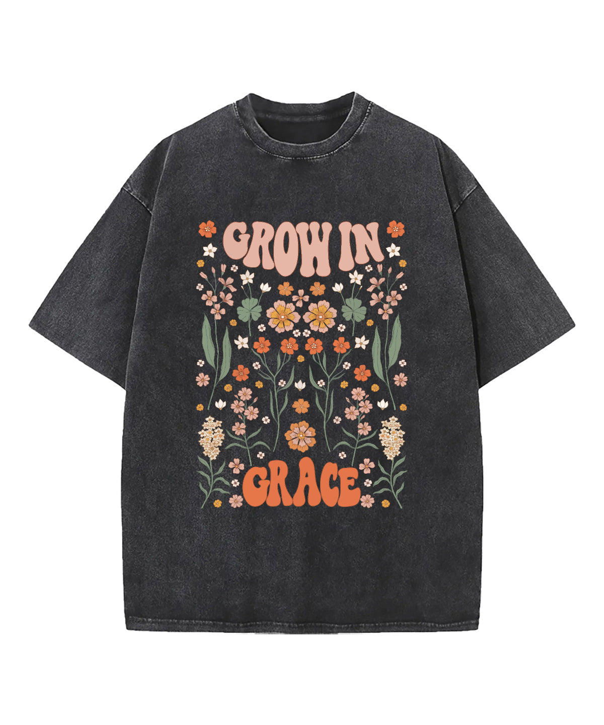 Grow In Grace Washed Christian T-shirt Style003 Hoodie, Sweatshirt | CiraTrend.com (Image 2)