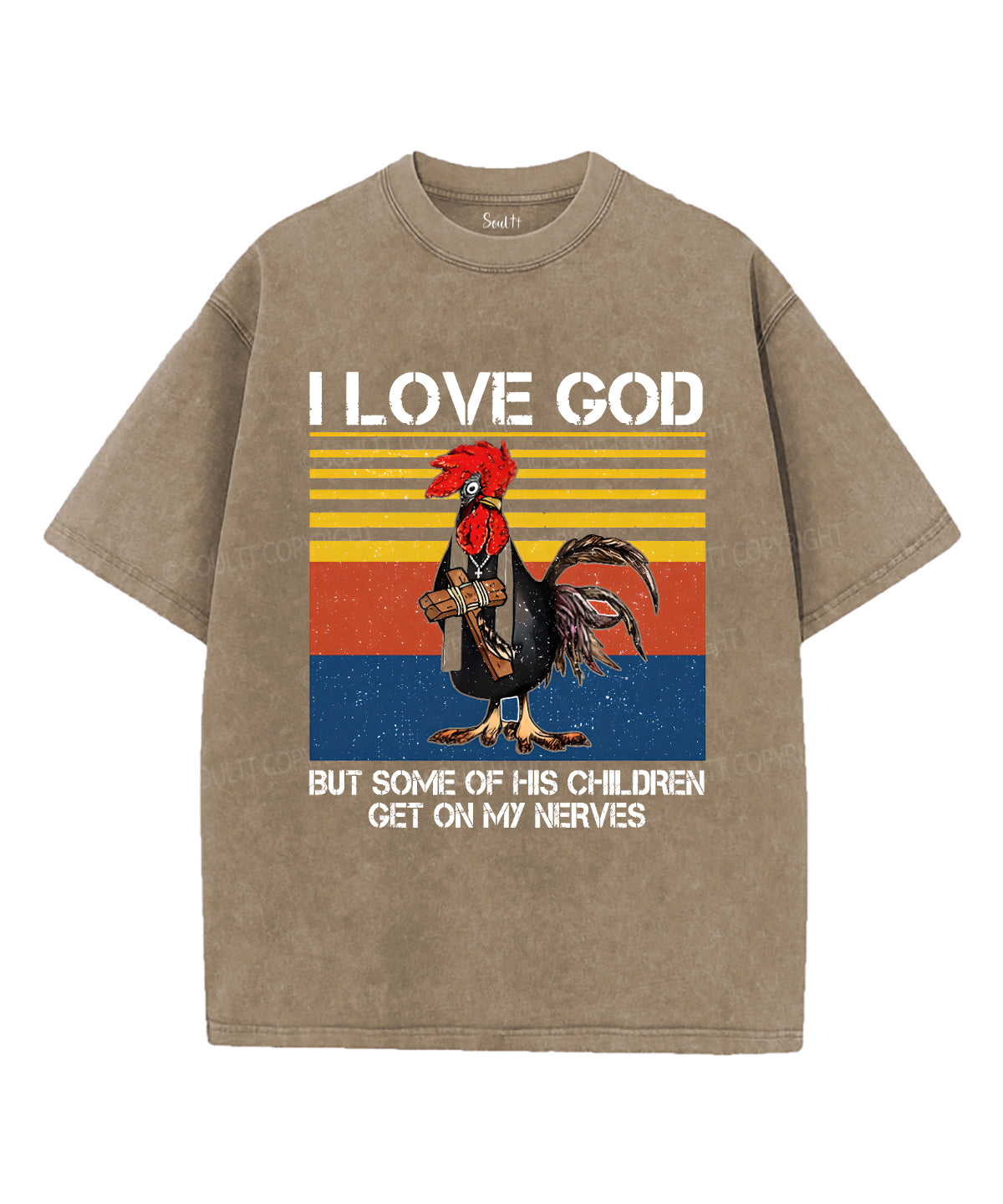 I Love God Unisex Washed Christian T-shirt Hoodie, Sweatshirt | CiraTrend.com (Image 5)