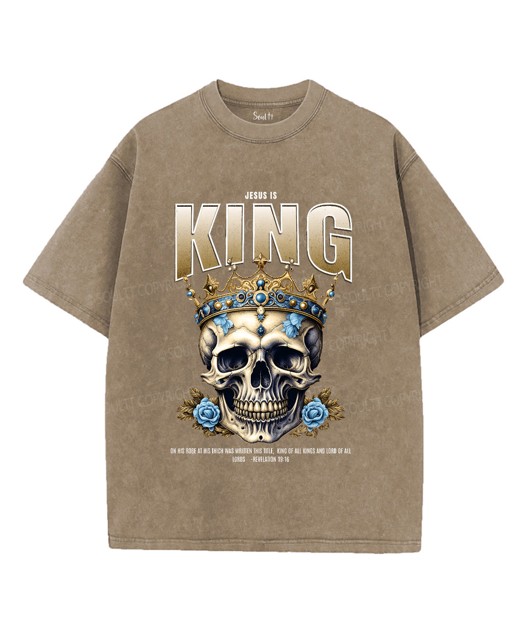 Jesus Is King Unisex Washed Christian T-shirt Style003 Hoodie, Sweatshirt | CiraTrend.com (Image 5)