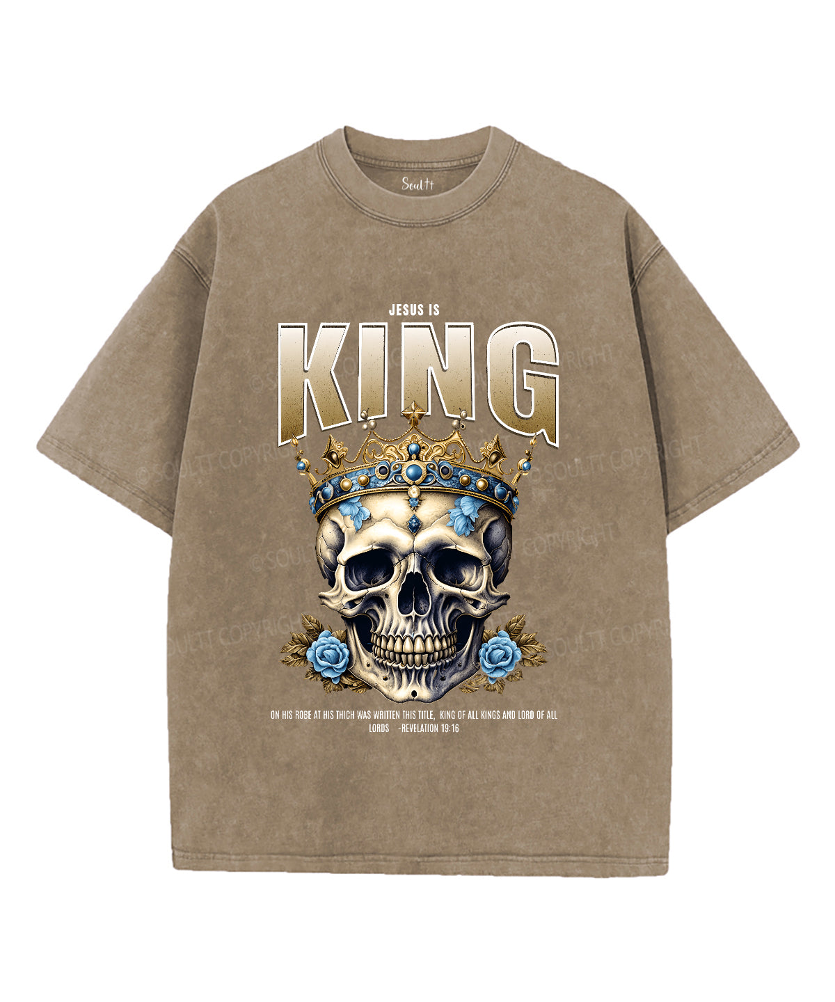 Jesus Is King Unisex Washed Christian T-shirt Style003 Hoodie, Sweatshirt | CiraTrend.com (Image 5)